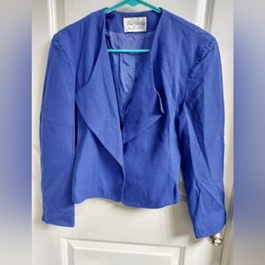 EUC Women's Paul Stanley Blue Women's 100% wool jacket, 6